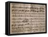 Autograph Music Score of La Daunia Felice-Giovanni Paisiello-Framed Stretched Canvas