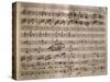 Autograph Music Score of La Daunia Felice-Giovanni Paisiello-Stretched Canvas