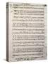 Autograph Music Score of Oratorium-Antonio Salieri-Stretched Canvas