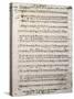 Autograph Music Score of Oratorium-Antonio Salieri-Stretched Canvas