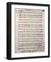 Autograph Music Score of Oratorium-Antonio Salieri-Framed Giclee Print