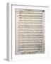 Autograph Music Score of Oratorium-Antonio Salieri-Framed Giclee Print