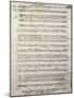 Autograph Music Score of Oratorium-Antonio Salieri-Mounted Giclee Print