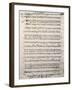 Autograph Music Score of Oratorium-Antonio Salieri-Framed Giclee Print