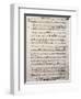 Autograph Music Score of Oratorium-Antonio Salieri-Framed Giclee Print