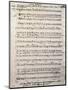 Autograph Music Score of Oratorium-Antonio Salieri-Mounted Giclee Print