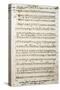 Autograph Music Score of Oratorium-Antonio Salieri-Stretched Canvas