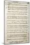 Autograph Music Score of Oratorium-Antonio Salieri-Mounted Giclee Print