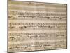 Autograph Music Score of Saint Helena at Calvary Oratorio, 1734-Leonardo Leo-Mounted Giclee Print