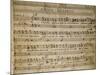 Autograph Music Score of the Second Act of the Opera the Chinese Idol, 1767-Giovanni Paisiello-Mounted Giclee Print