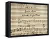 Autograph Music Score of Totila, 1677-Giovanni Legrenzi-Framed Stretched Canvas