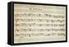 Autograph Music Score of Totila, 1677-Giovanni Legrenzi-Framed Stretched Canvas