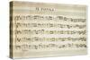 Autograph Music Score of Totila, 1677-Giovanni Legrenzi-Stretched Canvas