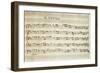 Autograph Music Score of Totila, 1677-Giovanni Legrenzi-Framed Giclee Print