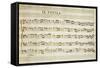 Autograph Music Score of Totila, 1677-Giovanni Legrenzi-Framed Stretched Canvas