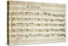 Autograph Music Score of Totila, 1677-Giovanni Legrenzi-Stretched Canvas