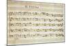 Autograph Music Score of Totila, 1677-Giovanni Legrenzi-Mounted Giclee Print