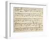 Autograph Music Sheet of Ifigenia in Aulide-null-Framed Giclee Print