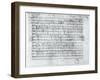 Autograph Score For the Lied Des Sangers Habe by Franz Schubert-null-Framed Giclee Print