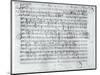 Autograph Score For the Lied Des Sangers Habe by Franz Schubert-null-Mounted Giclee Print