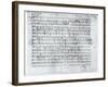Autograph Score For the Lied Des Sangers Habe by Franz Schubert-null-Framed Giclee Print