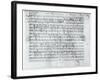 Autograph Score For the Lied Des Sangers Habe by Franz Schubert-null-Framed Giclee Print