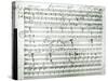 Autograph Score of Fragment Aus Dem Aischylos by Franz Schubert-null-Stretched Canvas