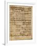 Autograph Score of the Magnificat for 5 Voices by Francesco Durante-null-Framed Giclee Print