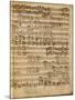 Autograph Score of the Magnificat for 5 Voices by Francesco Durante-null-Mounted Giclee Print