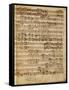 Autograph Score of the Magnificat for 5 Voices by Francesco Durante-null-Framed Stretched Canvas