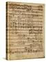 Autograph Score of the Magnificat for 5 Voices by Francesco Durante-null-Stretched Canvas