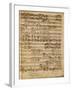 Autograph Score of the Magnificat for 5 Voices by Francesco Durante-null-Framed Giclee Print