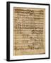 Autograph Score of the Magnificat for 5 Voices by Francesco Durante-null-Framed Giclee Print