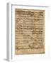 Autograph Score of the Magnificat for 5 Voices by Francesco Durante-null-Framed Giclee Print