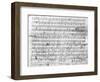 Autograph Score Sheet For the 10th Bagatelle Opus 119-Ludwig Van Beethoven-Framed Giclee Print