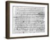 Autograph Score Sheet For the 10th Bagatelle Opus 119-Ludwig Van Beethoven-Framed Giclee Print