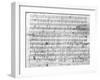 Autograph Score Sheet For the 10th Bagatelle Opus 119-Ludwig Van Beethoven-Framed Giclee Print