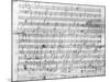 Autograph Score Sheet For the 10th Bagatelle Opus 119-Ludwig Van Beethoven-Mounted Giclee Print