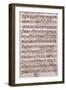 Autograph Sheet Music of a Cantata-Alessandro Stradella-Framed Giclee Print