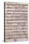 Autograph Sheet Music of a Cantata-Alessandro Stradella-Stretched Canvas