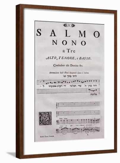 Autograph Sheet Music of a Collection of Psalms-null-Framed Giclee Print