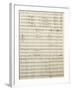 Autograph Sheet Music of Act I of Gina, Opera by Francesco Cilea-null-Framed Giclee Print