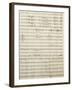 Autograph Sheet Music of Act I of Gina, Opera by Francesco Cilea-null-Framed Giclee Print