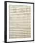 Autograph Sheet Music of Act I of Gina, Opera by Francesco Cilea-null-Framed Giclee Print