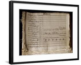 Autograph Sheet Music of Armida, Opera by Gioachino Rossini-null-Framed Giclee Print