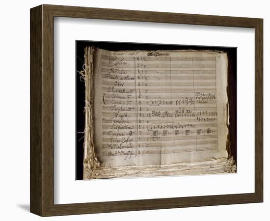 Autograph Sheet Music of Armida, Opera by Gioachino Rossini-null-Framed Giclee Print