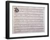 Autograph Sheet Music of Cantatas for Solo Voice-null-Framed Giclee Print