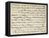 Autograph Sheet Music of Course of Counterpoint-Umberto Giordano-Framed Stretched Canvas