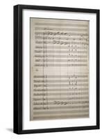 Autograph Sheet Music of Fantasia Funebre, 1856-Saverio Mercadante-Framed Giclee Print