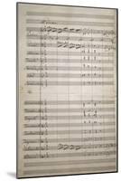 Autograph Sheet Music of Fantasia Funebre, 1856-Saverio Mercadante-Mounted Giclee Print